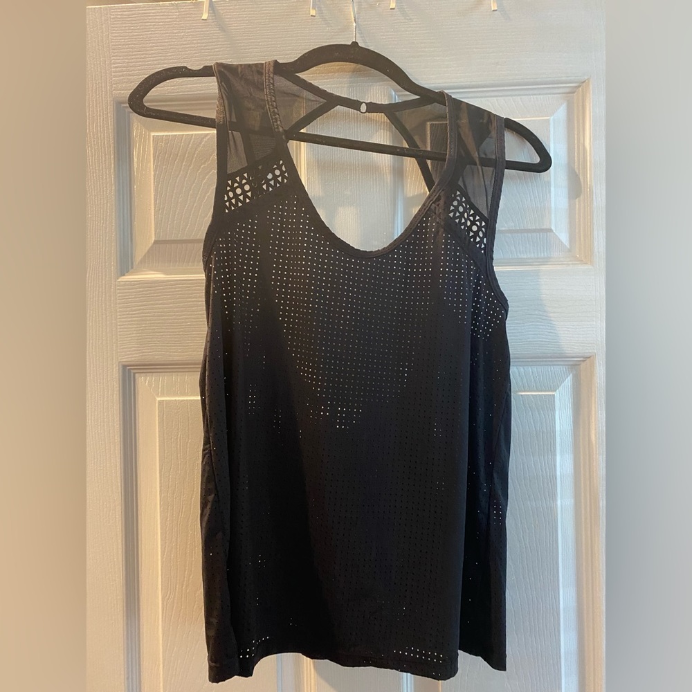 Black Pilates/Yoga Athletic Tank Top